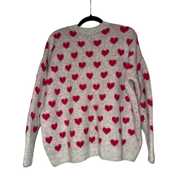 CeCe Pink Heart Pattern Sweater - Picture 3 of 5